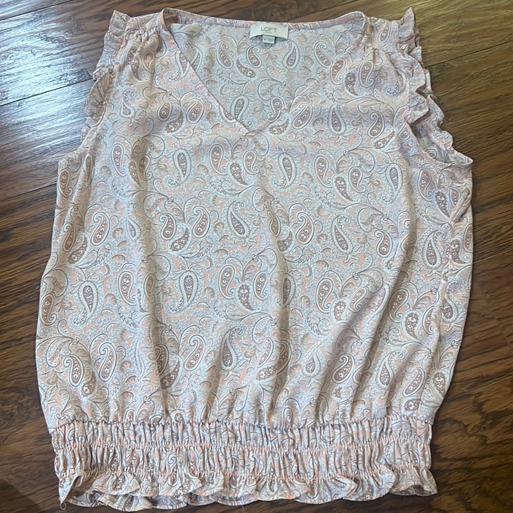 Loft Outlet Paisley Pattern Blouse